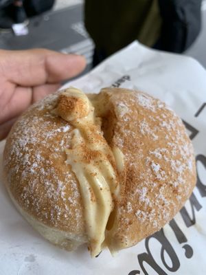 Tasty Apple and Custard donut  at Daniel's Donuts - Flinders in Melbourne