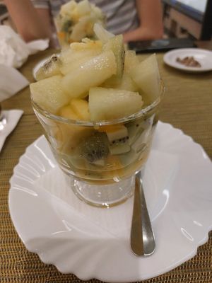 Fruit salad at Sabores D'italia in Santa Cruz