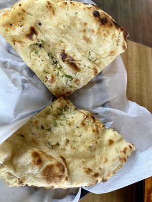 Garlic naan  at Great Taste Indian and More in Highlands Ranch