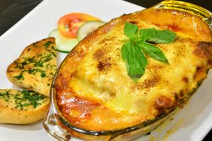 Malunggay lasagna at The Vegetarian Kitchen in Quezon City