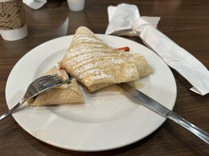   at Mamma Mia Crepes and Desserts in Idyllwild