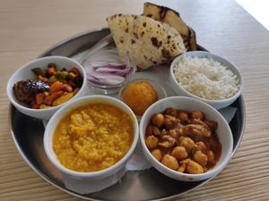 Vegan Thali at Laxmi in Bari