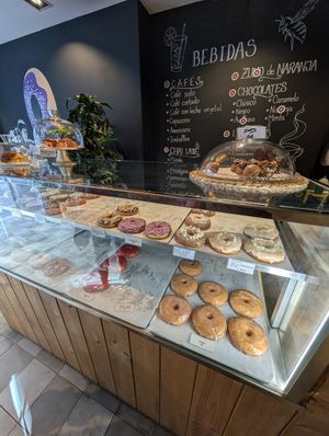 inside at VegAmazing Doughnuts - Tirso de Molina in Madrid