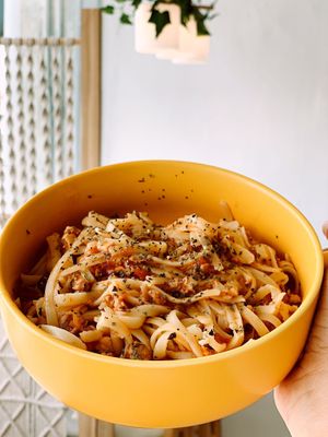 spaghtti at Joy Village Cafe 快樂棧 in Johor Bahru