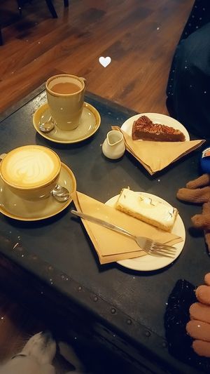 Pecan slice, lemon sponge, yummy at Johnny C's Bar & Bistro in Ilfracombe