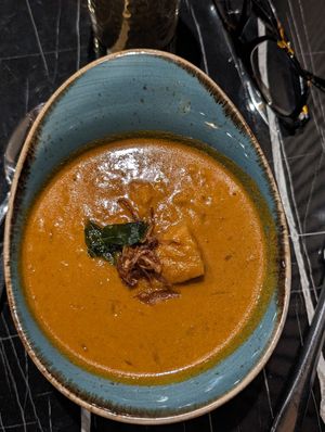 Breadfruit curry (vegan) at Puraan in North London