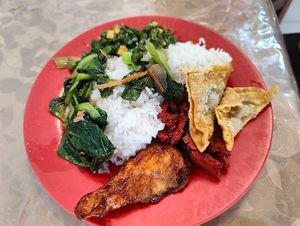 economic rice from Buffet spread at Delicious Vegetarian 美味素食馆 in Seremban