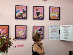 Line at Lovebirds Donuts in Portsmouth