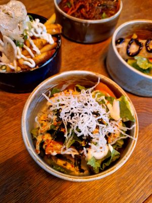 Umami salad (made it vegan)👍 at Tunnlandet in Bromma