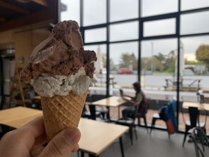 This isn’t the same location as listed here, but same ice cream  at Van Diemens Land Creamery in Hobart