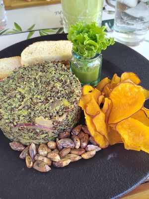 vegan ceviche at Jardin Meraki in San Pedro De Atacama