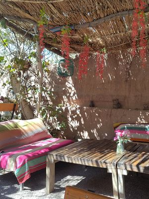 tables at Jardin Meraki in San Pedro De Atacama