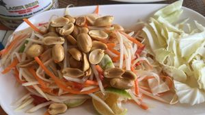 Papaya Salat  at Chanda's Historical Garden Restaurant - อาหารสวนประวัติศาสตร์ in Sukhothai