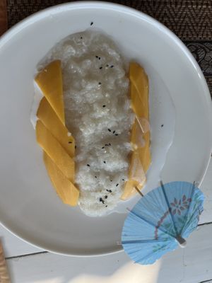Mango sticky Rice  at Chanda's Historical Garden Restaurant - อาหารสวนประวัติศาสตร์ in Sukhothai