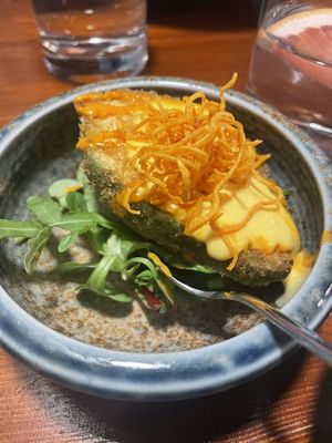 Fried avocado, delicious!   at Greentable in Hamburg