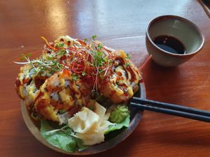 Crunchy roll at Greentable in Hamburg