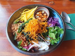 Bun la lot from the lunch menu at Greentable in Hamburg