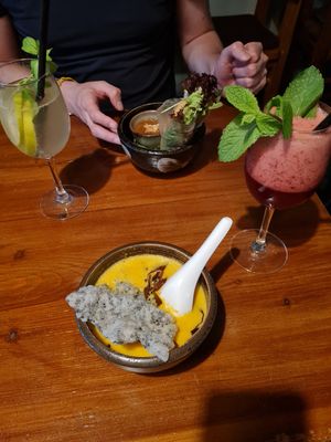 Mango-wortelsoep at Greentable in Hamburg