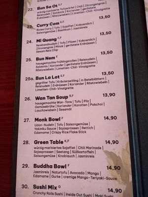 Some of the bigger meals at Greentable in Hamburg