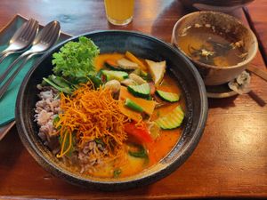 Red Curry, Jasmintee at Greentable in Hamburg