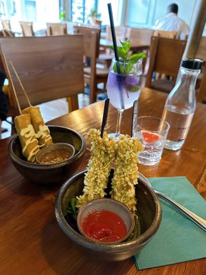 Starters and drinks   at Greentable in Hamburg