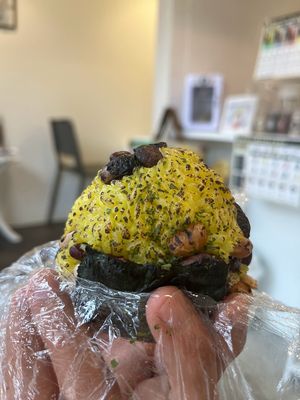 onigiri at Mame Kitchen Maruyama in Sapporo