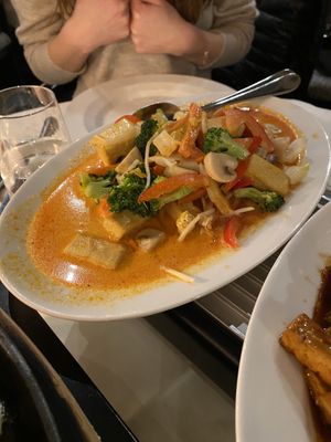 Tofu in CurrySauce  at Bambus Garden in Hannover