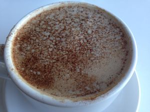 vanilla chai latte  at Alcove Coffee in Lilburn