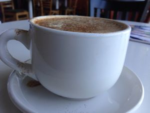 vanilla chai latte  at Alcove Coffee in Lilburn