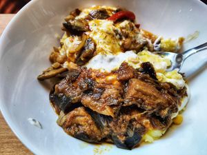 Kumpir (gefüllte Backkartoffel) at Die Waffel in Offenbach