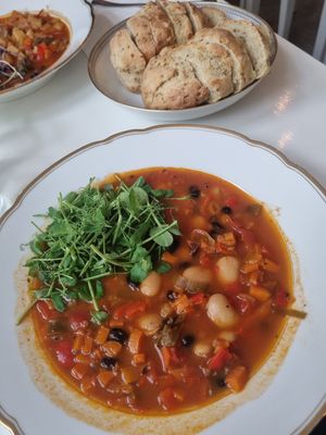 Bonensoep.....wooooow at Café Glass in Toender