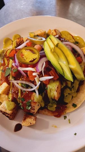 Huevos Rancheros Vegan at Ma Mosa's in Grants Pass