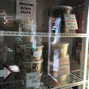 Deli case at Scottish Bakehouse in Vineyard Haven