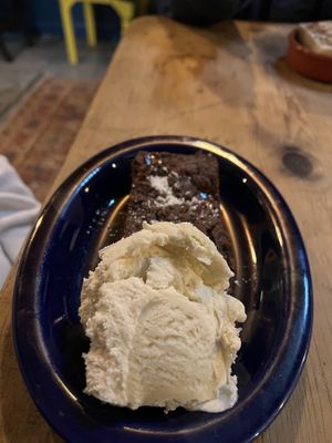 Chocolate brownie   at Artisan Tap in Stoke-on-trent