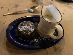 Christmas pudding  at Artisan Tap in Stoke-on-trent
