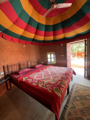 Inside mud house   at Chhotaram Prajapat's Homestay in Jodhpur