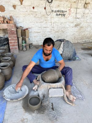 Bishnoi village (safari tour) of potter and get to try too   at Chhotaram Prajapat's Homestay in Jodhpur