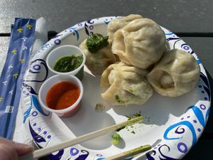 So good I had a few before taking photo!  at Momo House - Rose City Food Park in Portland