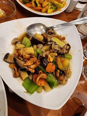 Chinese veges with ginger at Yummy Chinese Cuisine in Christchurch