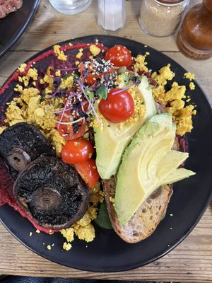 Vegan tofu scramble  at Unknown Chapter Coffee Roasters in Christchurch