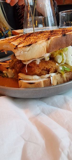 The katsu sando (vegan version)  at KaiBaiBo in Liverpool
