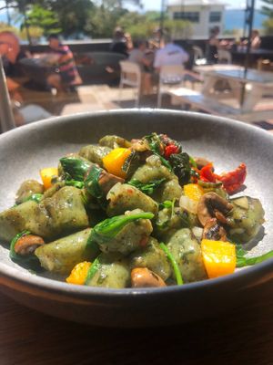 Spinach gnocchi at Hotel Phillip Island in Cowes