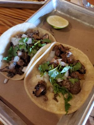 Mushroom tacos at Bartaco in King Of Prussia