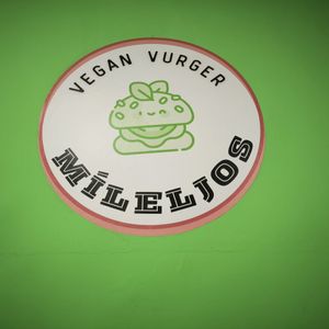 Cartel at Míleljos Vegan in Alicante