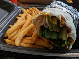 Chk'n wrap #Veganuary at Moodz Co in Pittsburgh