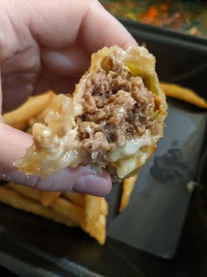 Cheese steak egg rolls #Veganuary at Moodz Co in Pittsburgh