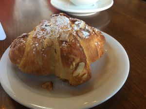 Almond croissant  at Beet Box Bakery & Cafe in Denver