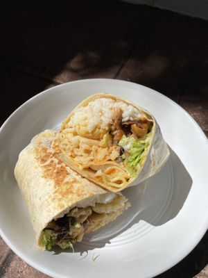 Huli-Huli Chikn’ Burrito  at Bussdown Vegans in Fort Lauderdale