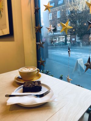 Vegan brownie   at Common Grounds in Chichester