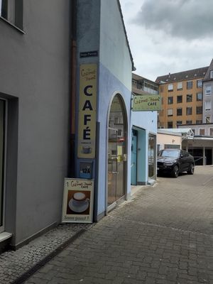 Entrance at Cosmos-Heart Cafe in Augsburg